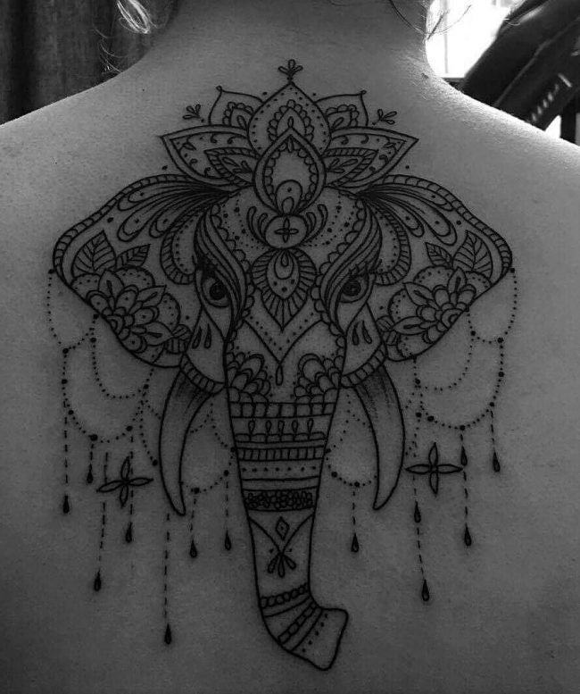 650x777 Cool Elephant Tattoo Designs - Elephant Tattoo Drawing