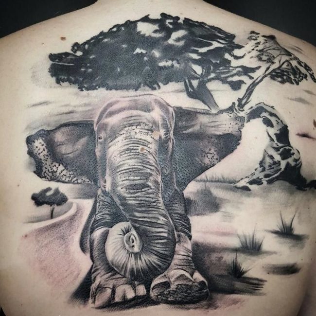 650x650 Meaningful Elephant Tattoos - Elephant Tattoo Drawing