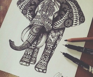 Elephant Tribal Drawing at PaintingValley.com | Explore collection of ...