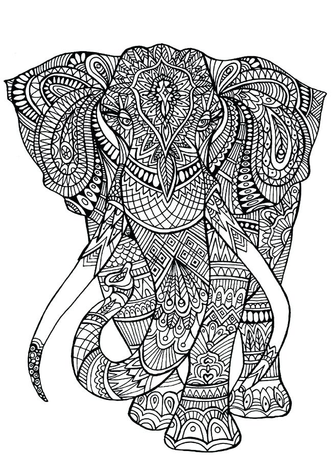 650x922 Tribal Coloring Pages Bookmarks To Print Bookmarks Tribal Drawing - Elephant Tribal Drawing
