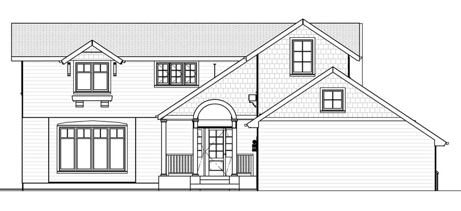 900x412 Elevation Drafting Examples - Elevation Drawing