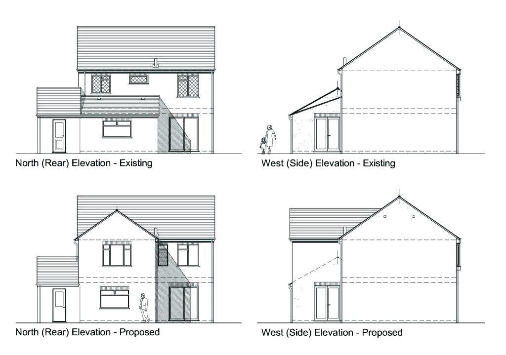 1024x719 House Elevation Drawing House Plan - Elevation Drawing