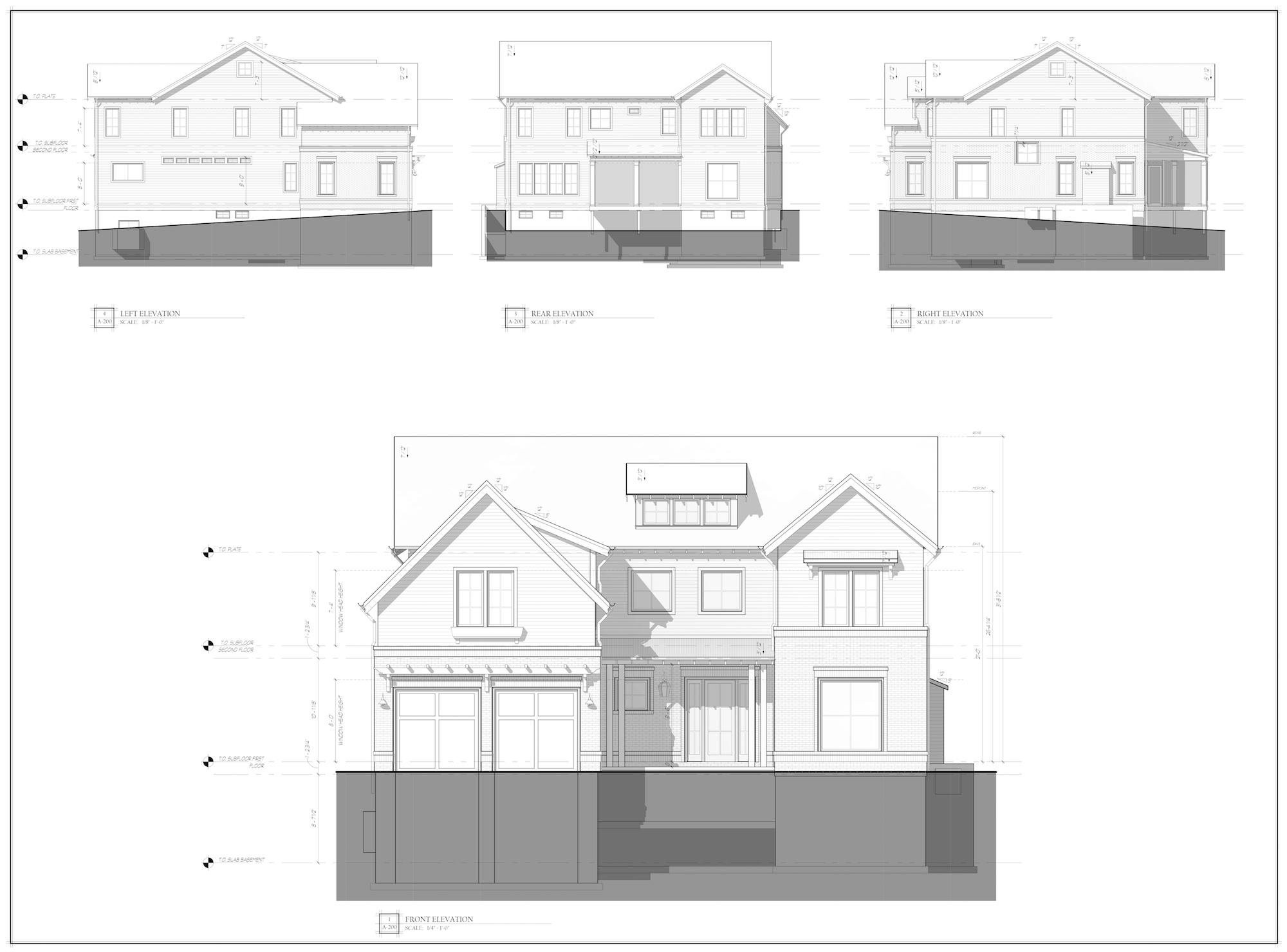 Elevation Drawing Of House at Explore collection