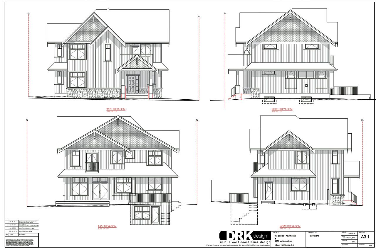 1280x853 Drkdesign Work Modern Vancouver Houses Floor Plans Vancouver - Elevation Drawing Of House