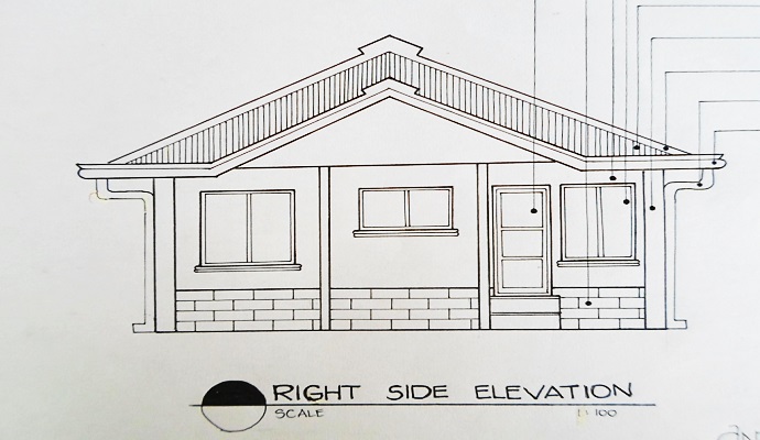 690x400 drawing house elevations - Elevation Drawing Of House