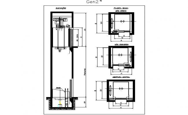 Elevator Plan Drawing at PaintingValley.com | Explore collection of ...