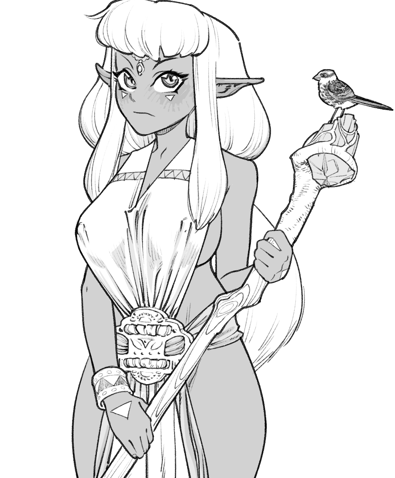 1324x1600 Elf Draw - Elf Drawing