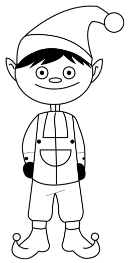 255x523 How To Draw Santa's Christmas Elf With Step - Elf Drawing