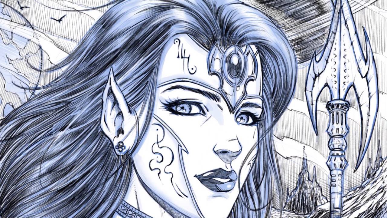 1280x720 Time Lapsed Drawing Of Elf Princess - Elf Drawing