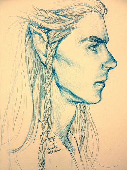 500x667 evankart benedict cumberbatch as an elf and my little geeky - Elf Drawing
