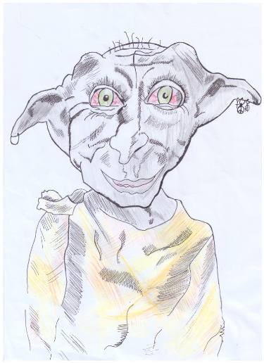 375x516 dobby - Elf Drawing