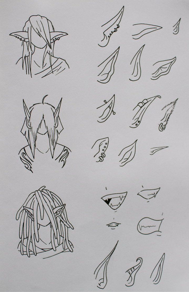 Elf Ears Drawing At PaintingValley Explore Collection Of Elf Ears 
