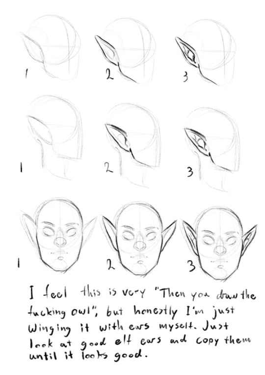 Elf Ears Drawing at Explore collection of Elf Ears