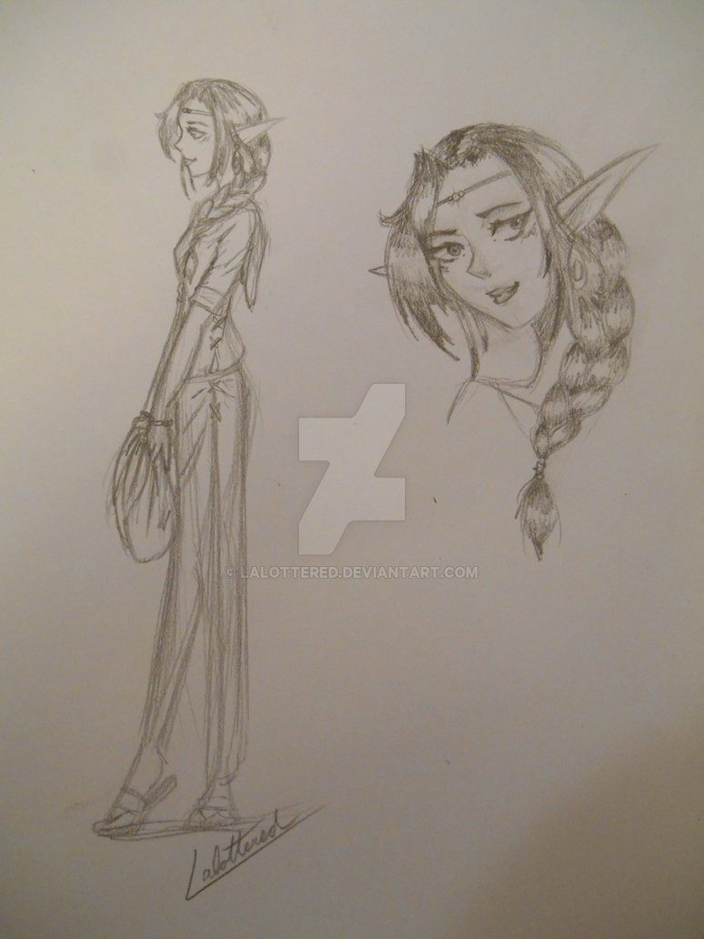 774x1032 Elf Girl Drawing - Elf Girl Drawing