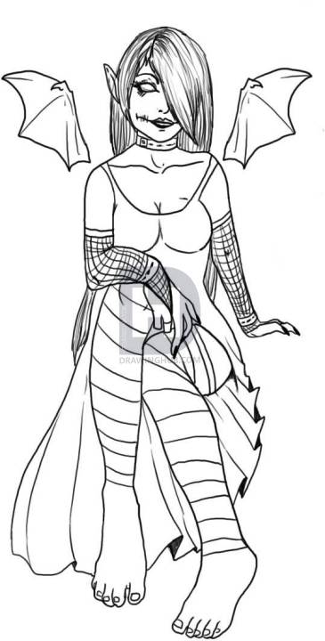 365x720 How To Draw A Gothic Elf Girl, Step - Elf Girl Drawing