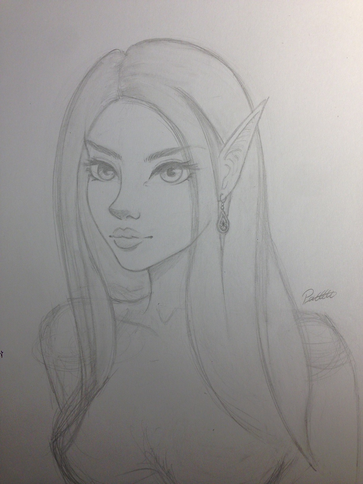 Elf Girl Drawing at Explore collection of Elf Girl