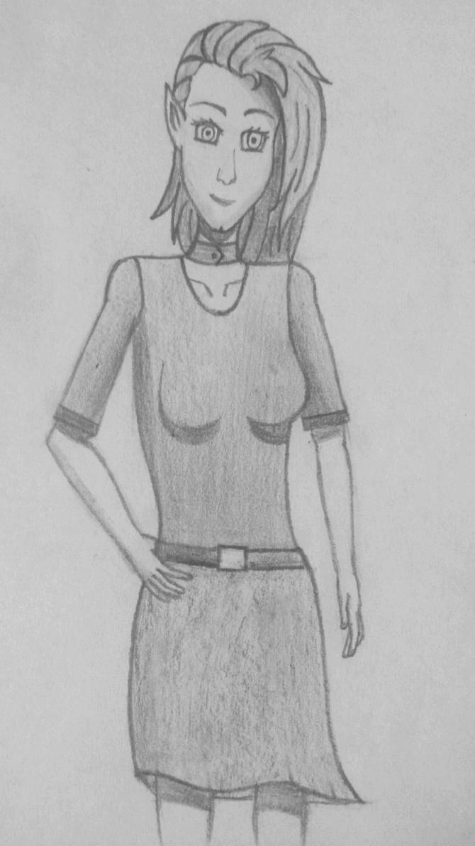 670x1192 Elf Girl Drawing - Elf Girl Drawing