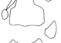 200x140 elf hat coloring template - Elf Hat Drawing
