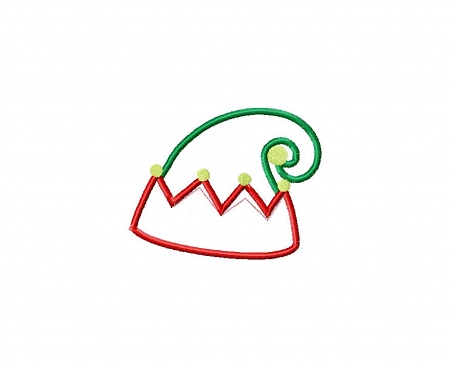 450x367 christmas elf hat applique machine embroidery design - Elf Hat Drawing