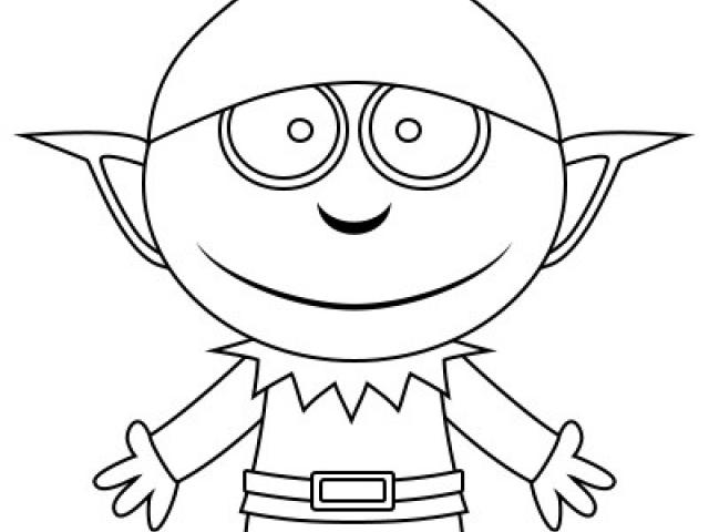 640x480 Drawn Elf Line Drawing - Elf Line Drawing