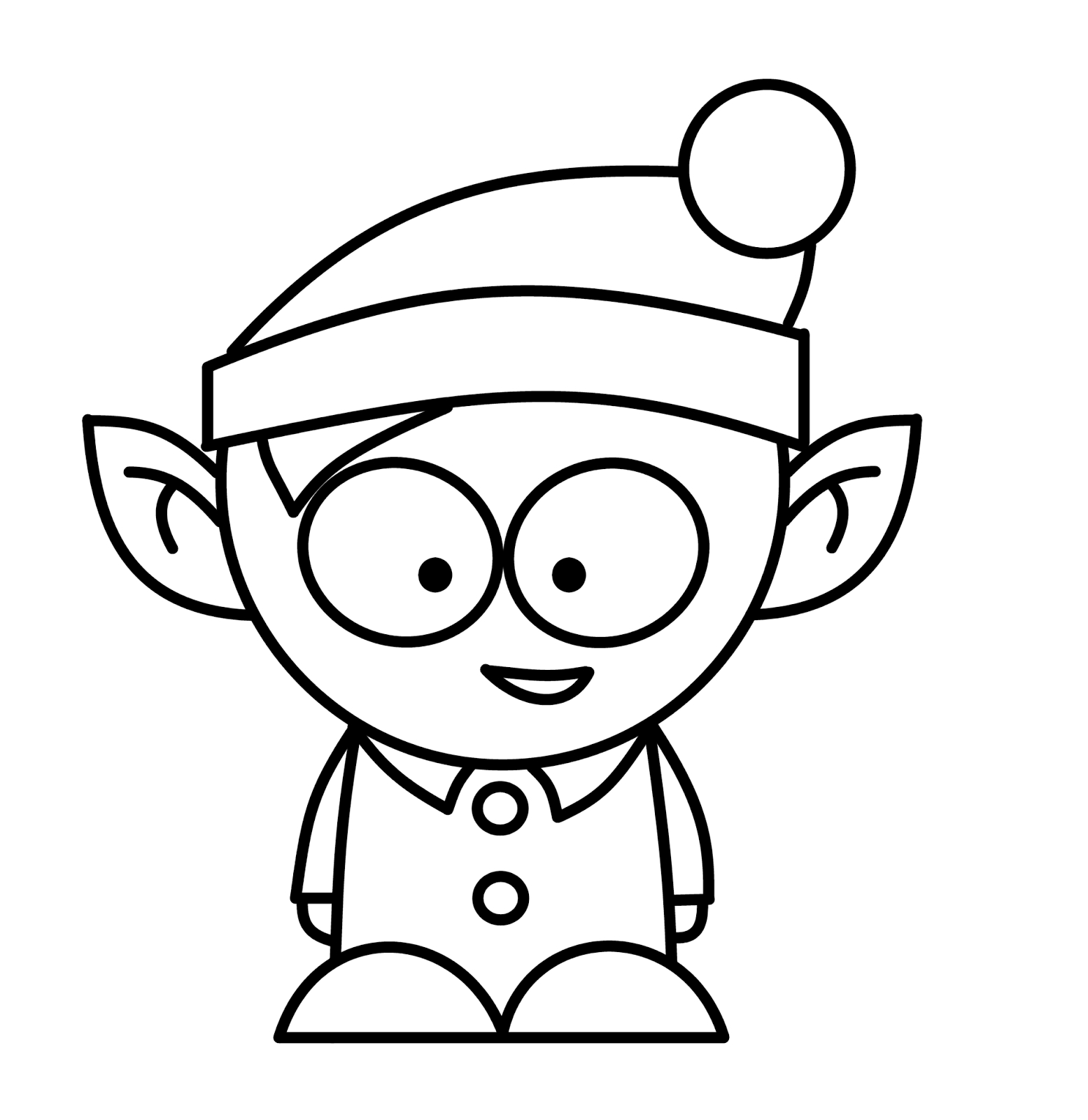 1555x1600 Huge Collection Of 'christmas Elves Drawing' Download More Than - Elf Line Drawing