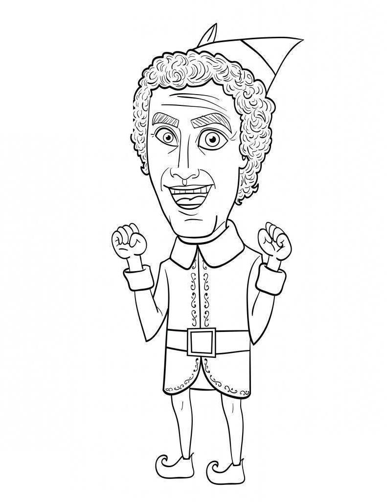 791x1024 elf on the shelf coloring pages popular sheet line drawing - Elf On Shelf Drawing