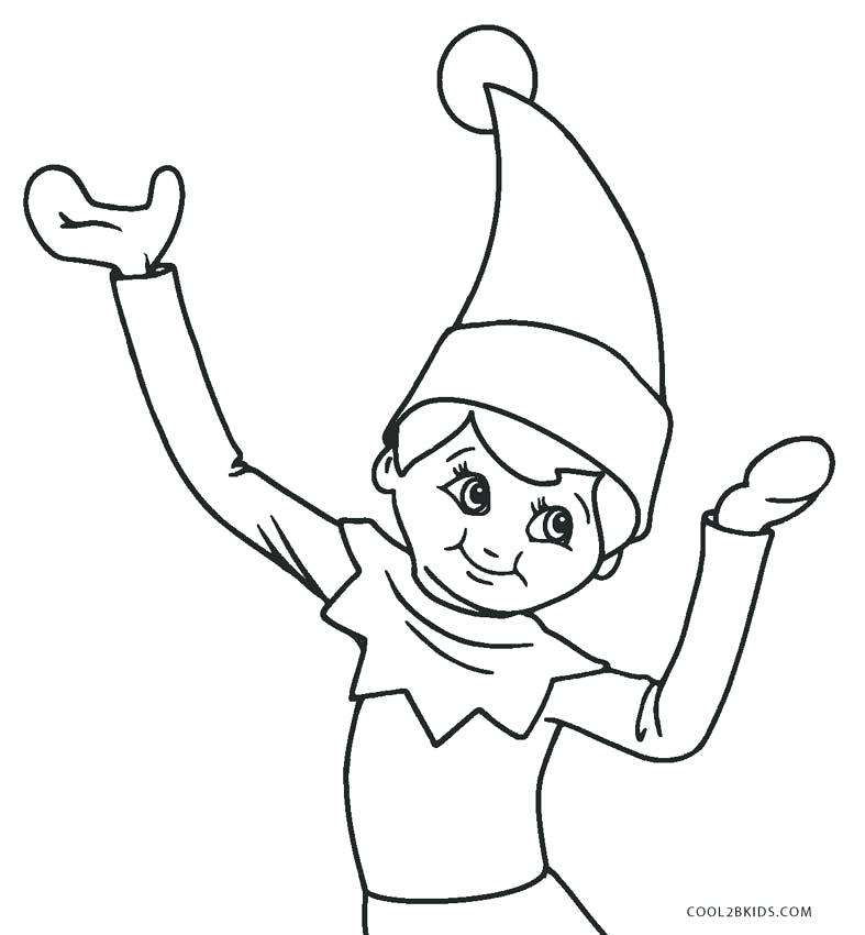 Elf On Shelf Drawing at PaintingValley.com | Explore collection of Elf ...