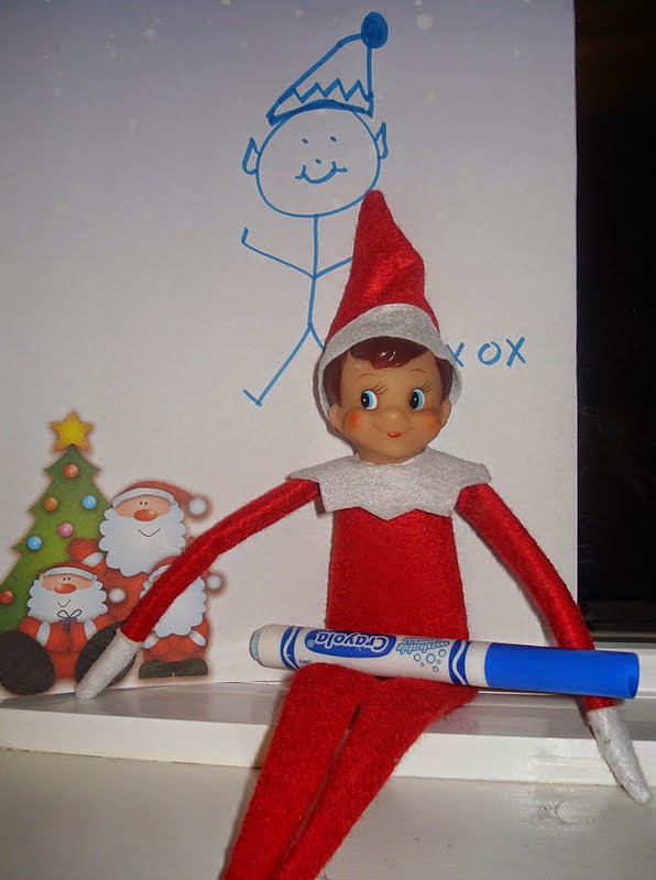 596x800 east coast mommy a month of {fantastic} elf on the shelf ideas - Elf On The Shelf Drawing
