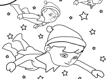 440x330 Elf On The Shelf Coloring - Elf On The Shelf Drawing