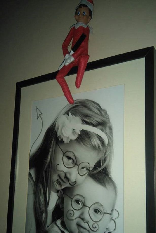 615x918 elf on the shelf here's incredibly creative ideas for the toy - Elf On The Shelf Drawing On Pictures