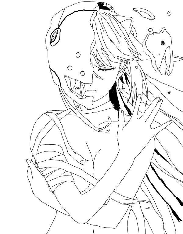 600x768 Elfen Lied Wip An Anime Speedpaint Drawing - Elfen Lied Drawing