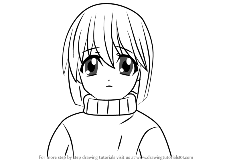 800x567 Learn How To Draw Mayu From Elfen Lied - Elfen Lied Drawing