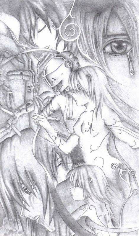 470x800 Sin Duda Un Hermoso Dibujo Elfen Lied Historia - Elfen Lied Drawing