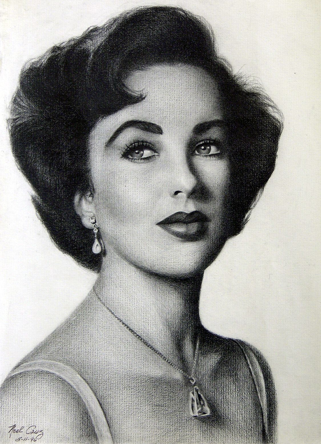1125x1556 elizabeth taylor for the home - Elizabeth Taylor Drawing