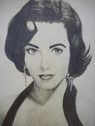 188x250 elizabeth taylor drawing - Elizabeth Taylor Drawing