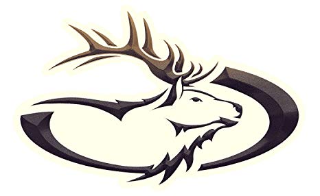466x286 Heartland Rv Trailer Elk Head Decal Graphic - Elk Head Drawing