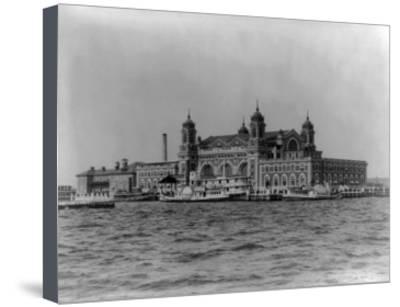 400x307 immigrant landing station on ellis island photograph - Ellis Island Drawing