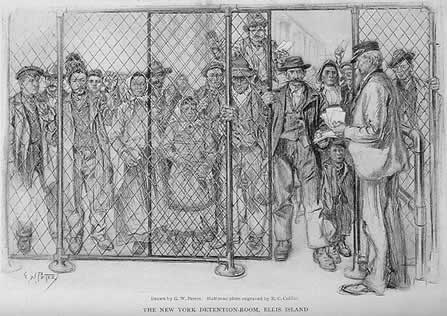 447x316 your huddled masses yearning to breathe free ellis island - Ellis Island Drawing