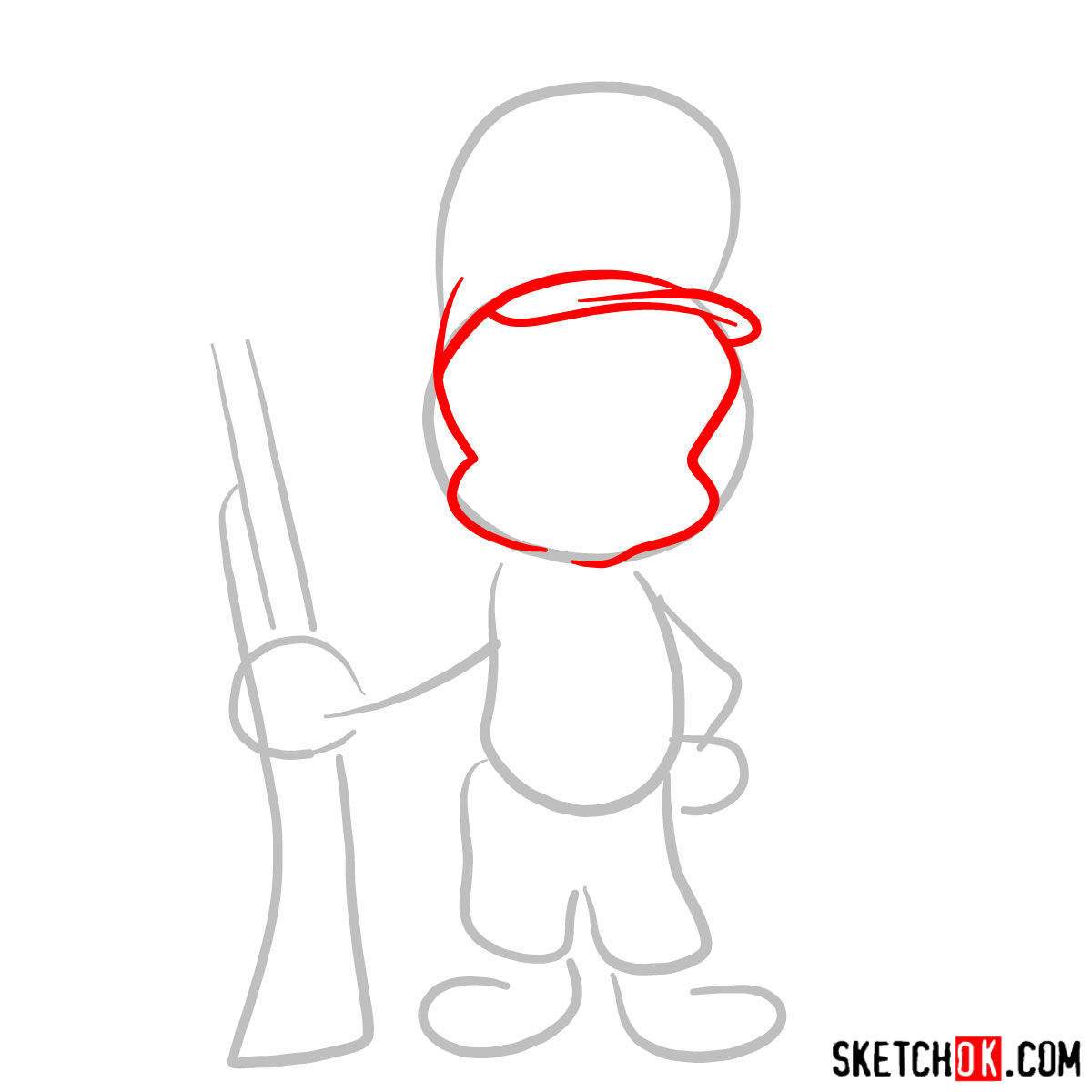 1200x1200 How To Draw Elmer Fudd - Elmer Fudd Drawing