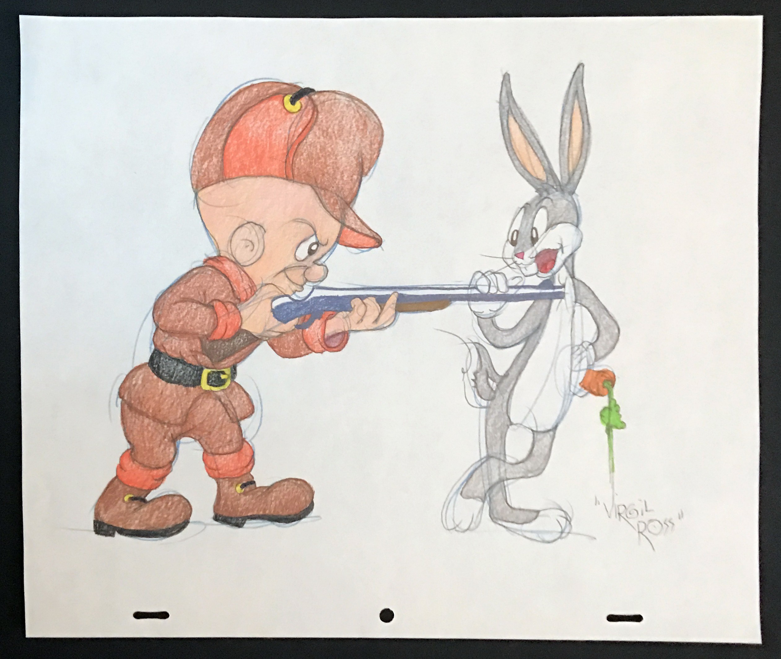 2522x2127 Warner Brothers Virgil Ross Animation Drawing Of Elmer Fudd - Elmer Fudd Drawing
