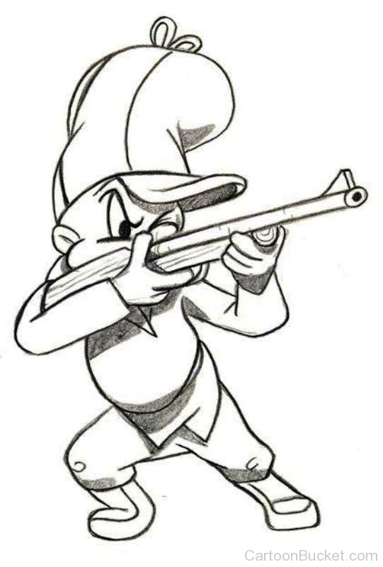 541x800 Drawing Of Elmer Fudd - Elmer Fudd Drawing