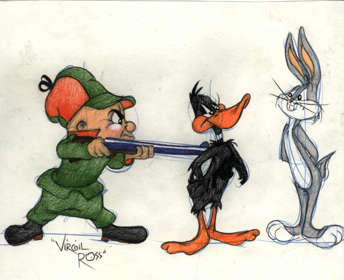1186x965 Elmer Fudd, Daffy Duck, Bugs Bunny - Elmer Fudd Drawing