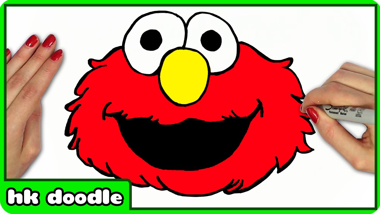 1280x720 how to draw elmo from sesame street - Elmo Cartoon Drawing