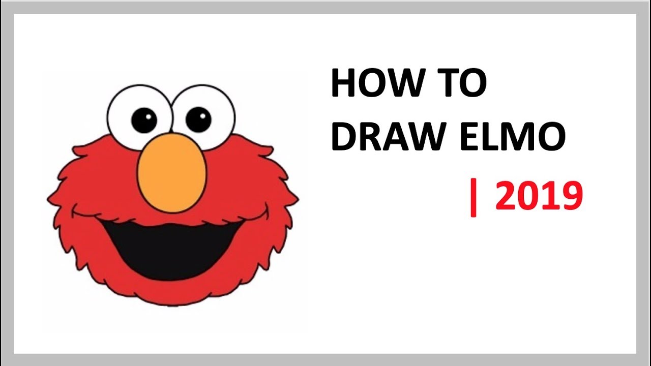 1280x720 how to draw elmo - Elmo Drawing