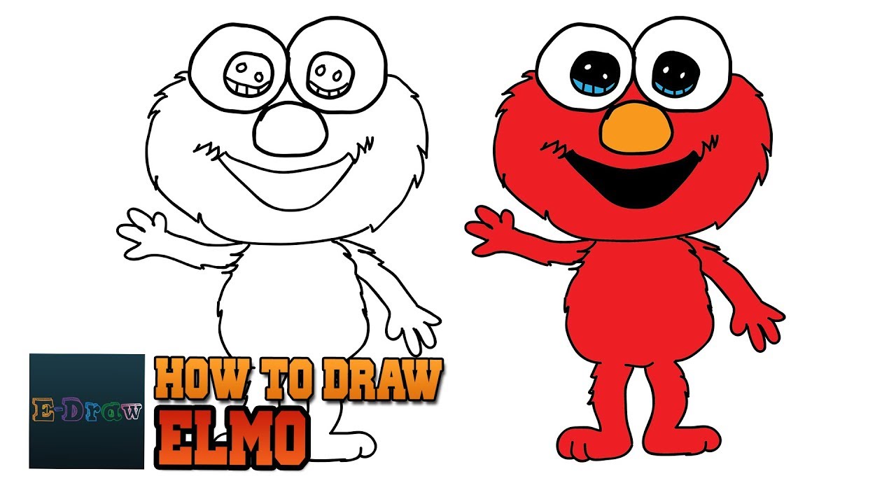 1280x720 how to draw elmo easy drawings step - Elmo Drawing