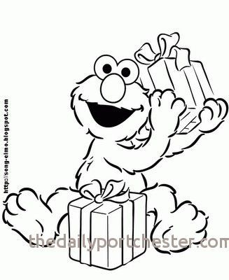 327x400 sesame street coloring pages new printable elmo face elegant - Elmo Drawing