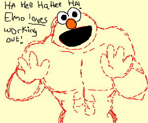 300x250 buff elmo drawing - Elmo Drawing