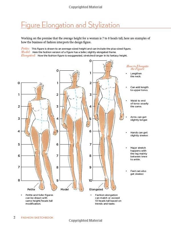 600x800 Figure Elongation And Stylization From Fashion Sketchbook Bina - Elongation Drawing