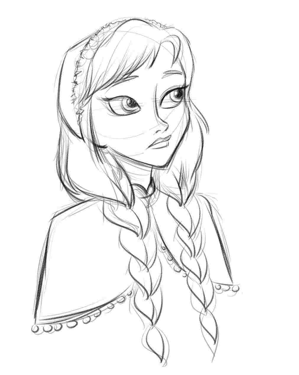 1011x1264 frozen anna drawing - Elsa And Anna Drawing