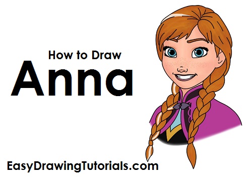 500x350 how to draw anna - Elsa And Anna Drawing
